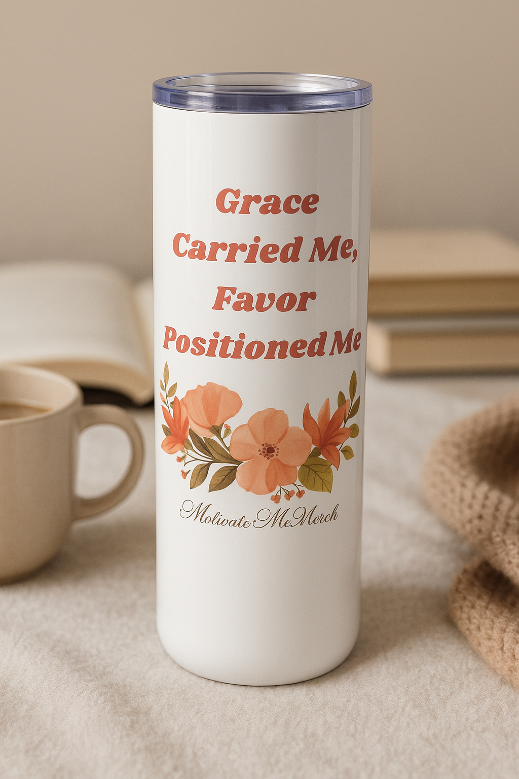 Grace Carried Me, Favor Positioned Me Tumbler✨