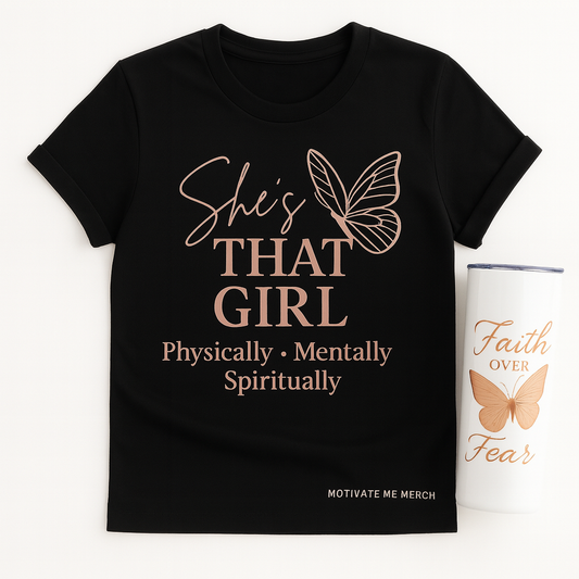 Faith Over Fear Bundle – Choose Your Shirt + Tumbler