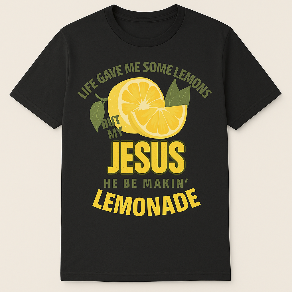 Life Gave Me Lemons, But My Jesus He Be Makin’ Lemonade Tee 🍋✨